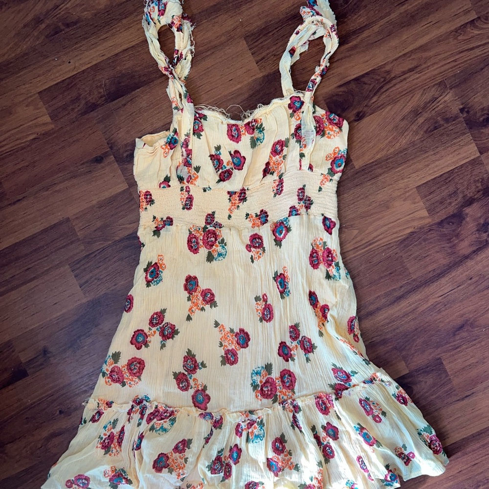 Urban Outfitters Yellow Floral Sundress